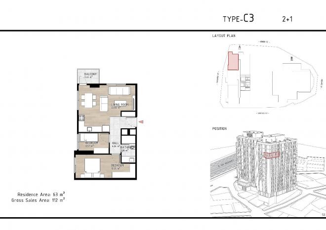 Квартира 1+1 в Стамбуле