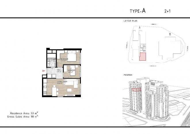 Квартира 2+1 в Стамбуле