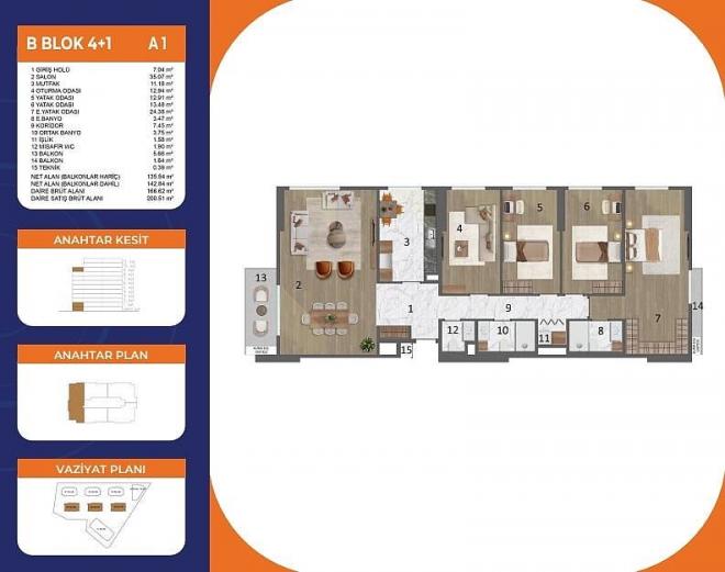 Квартира 3+1 в Стамбуле