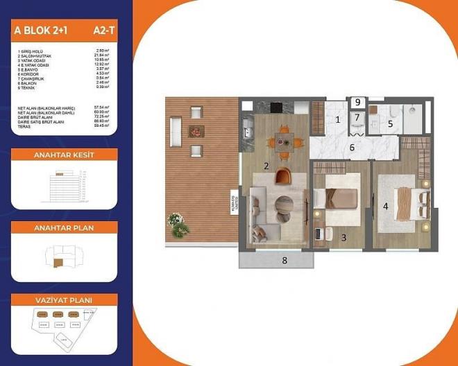 Квартира 4+1 в Стамбуле