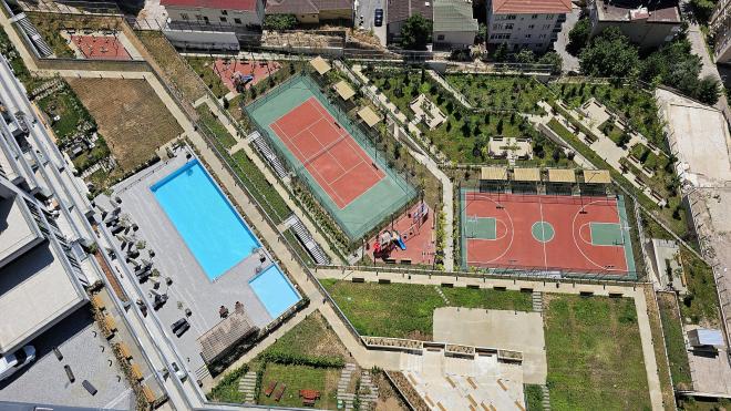 Квартира 1+1 с видом на море в Стамбуле