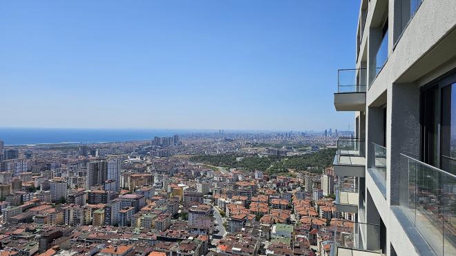 Квартира 3+1 с видом на море в Стамбуле