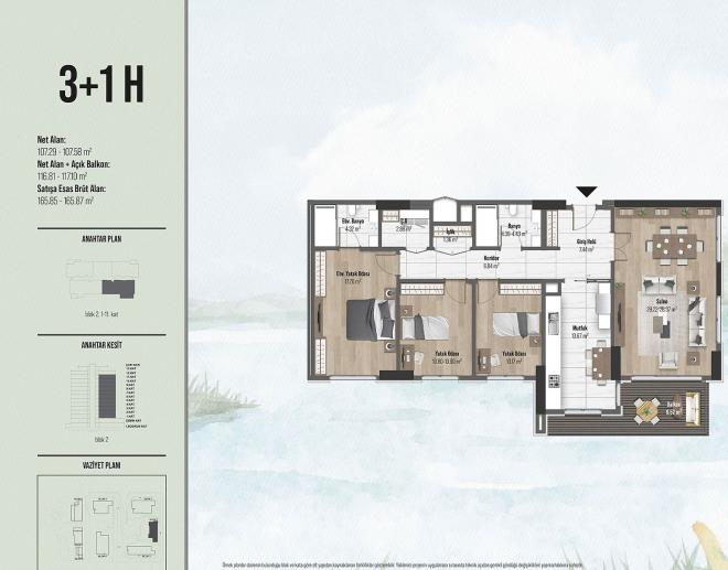 Квартира 1+1 в Стамбуле