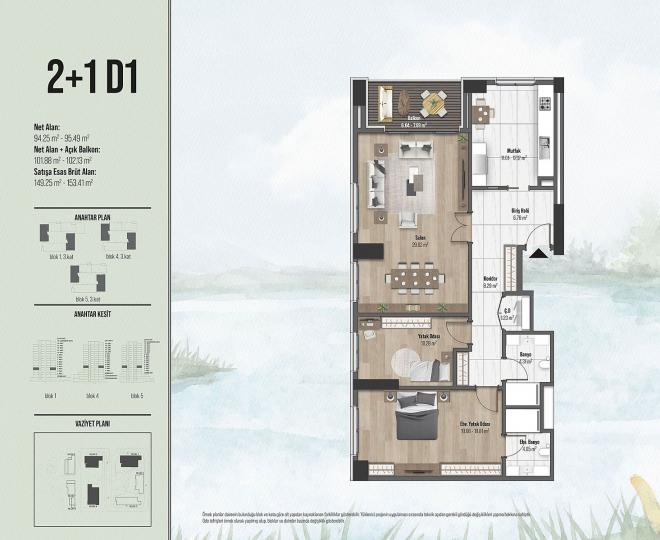 Квартира 3+1 в Стамбуле