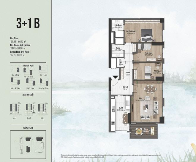 Квартира 3+1 в Стамбуле