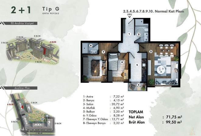 Квартира 4+1 в Стамбуле