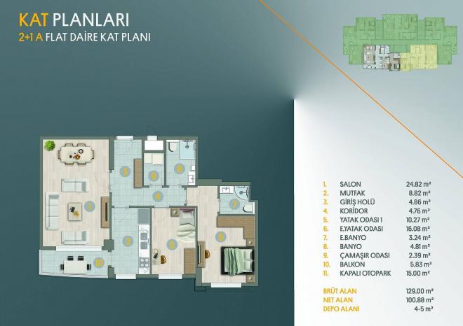 Квартира 4+1 в Стамбуле