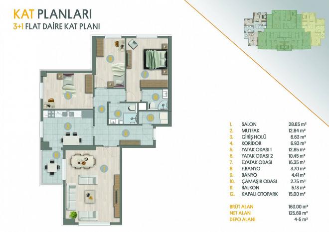 Квартира 4+1 в Стамбуле