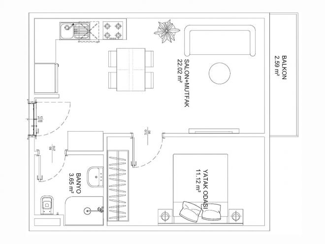 Квартира 3+1 в Стамбуле