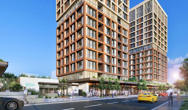 Квартира 2+1 с видом на море в Стамбуле