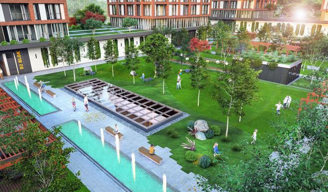 Квартира 2+1 с видом на море в Стамбуле