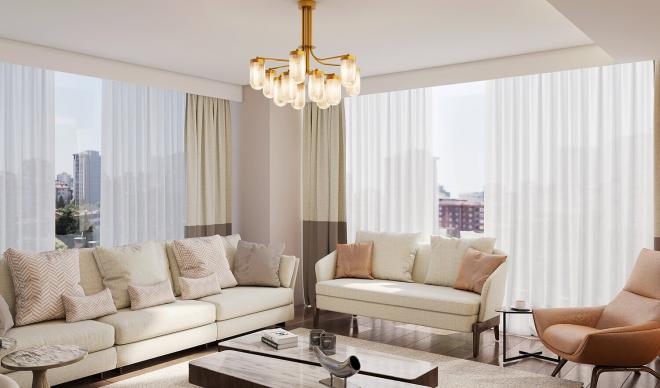 Дюплекс 5+1 с видом на море в Стамбуле