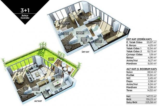 Квартира 3+1 в Стамбуле