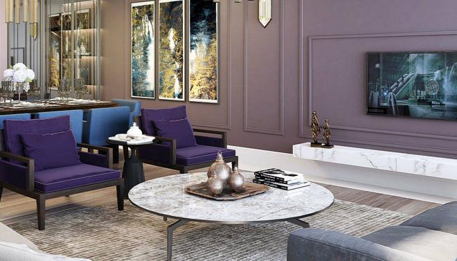 Квартира 4+1 с видом на море в Стамбуле