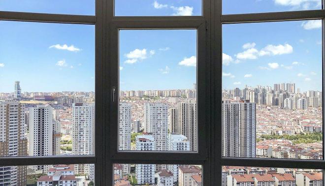 Квартира 1+1 с видом на море в Стамбуле