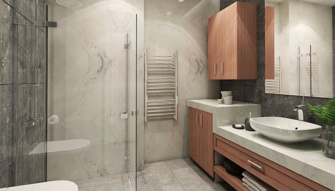 Квартира 1+1 с видом на море в Стамбуле