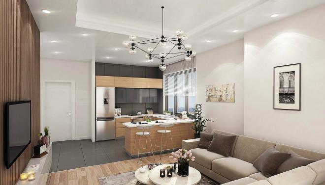 Квартира 3+1 с видом на море в Стамбуле