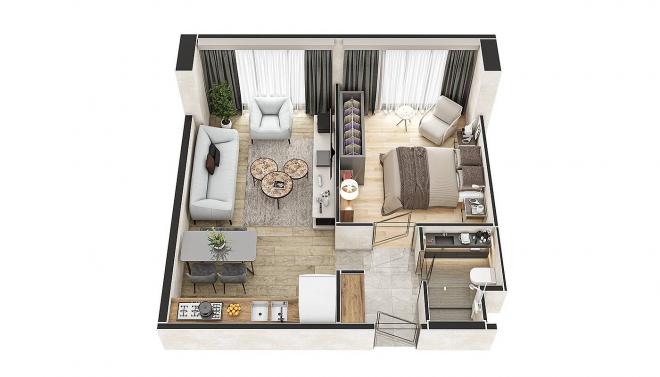 Квартира 2+1 в Стамбуле