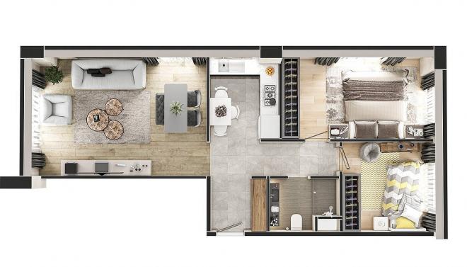 Квартира 2+1 в Стамбуле