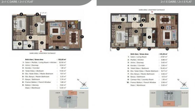 Дюплекс 3+1 в Стамбуле