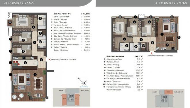 Дюплекс 3+1 в Стамбуле