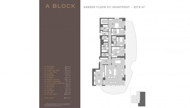 Квартира 1+1 с видом на море в Стамбуле