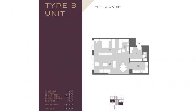 Квартира 5+1 с видом на море в Стамбуле