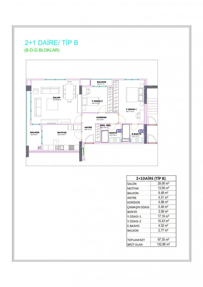 Квартира 2+1 в Стамбуле