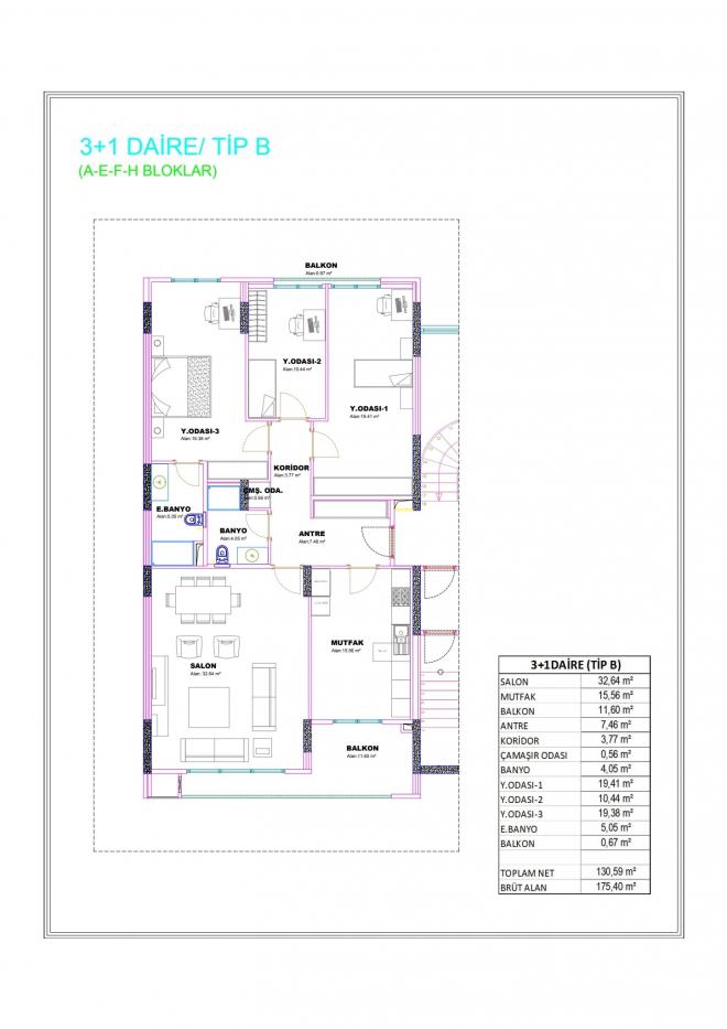Квартира 3+1 в Стамбуле