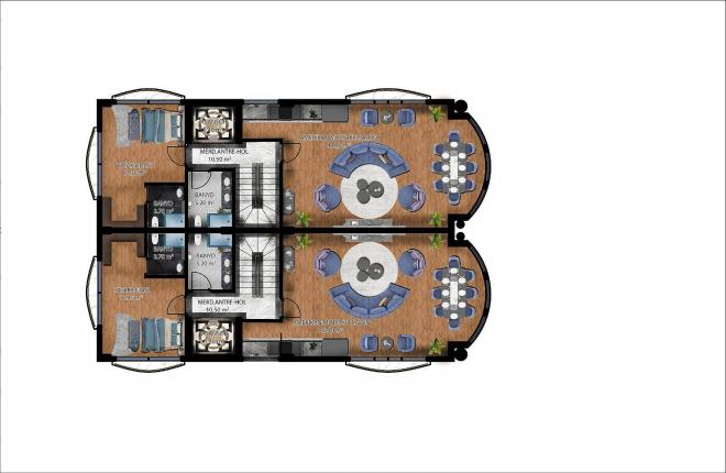 Вилла 5+2 с видом на море в Стамбуле