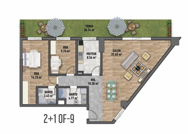 Квартира 3+1 в Стамбуле