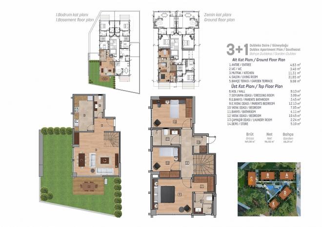 Квартира 3+1 с видом на море в Стамбуле