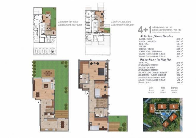 Квартира 4+1 с видом на море в Стамбуле