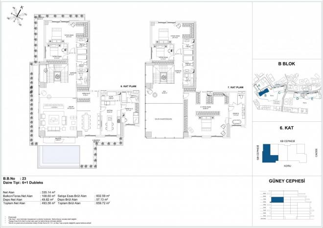 Квартира 3+1 с видом на море в Стамбуле