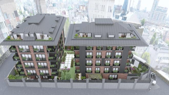 Пентхаус 6+1 с видом на море в Стамбуле