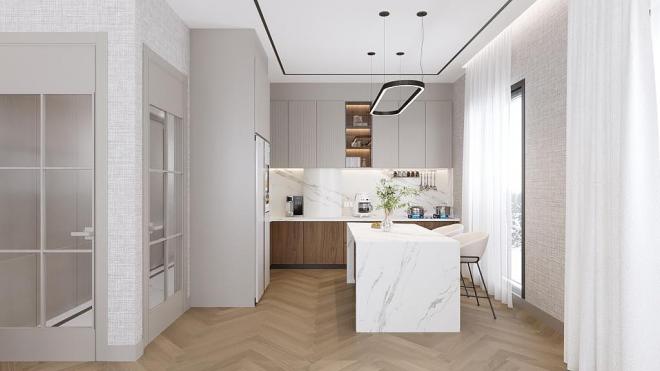 Пентхаус 6+1 с видом на море в Стамбуле