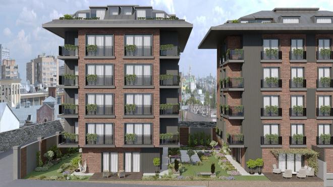 Пентхаус 6+1 с видом на море в Стамбуле