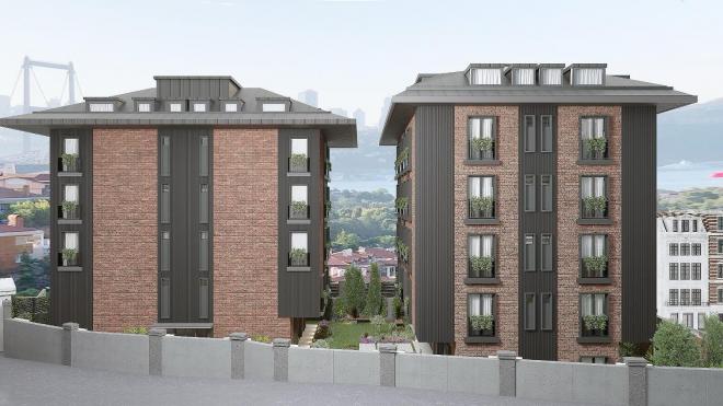 Пентхаус 6+1 с видом на море в Стамбуле