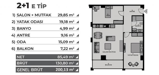 Квартира 4+1 с видом на море в Стамбуле