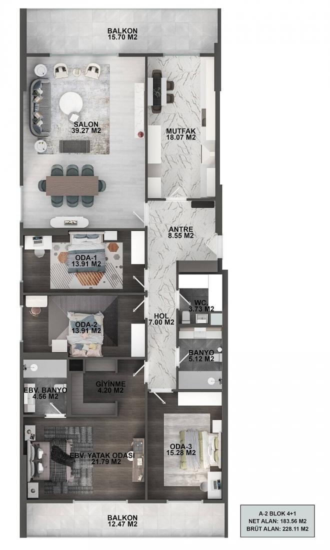 Квартира 2+1 в Стамбуле