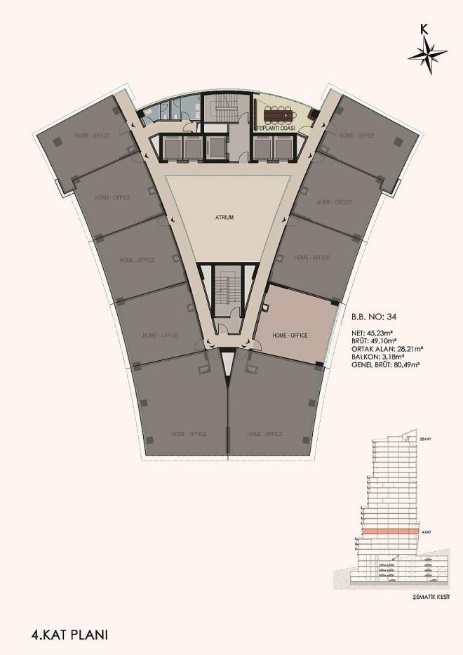 Квартира 1+1 в Стамбуле