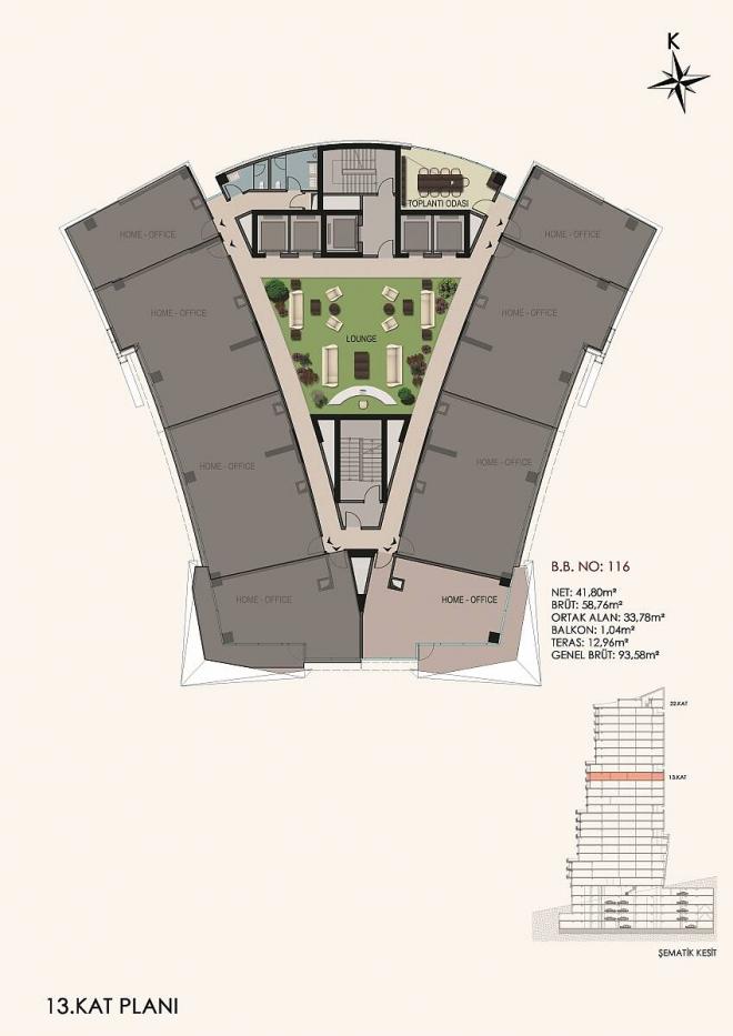Квартира 2+1 в Стамбуле