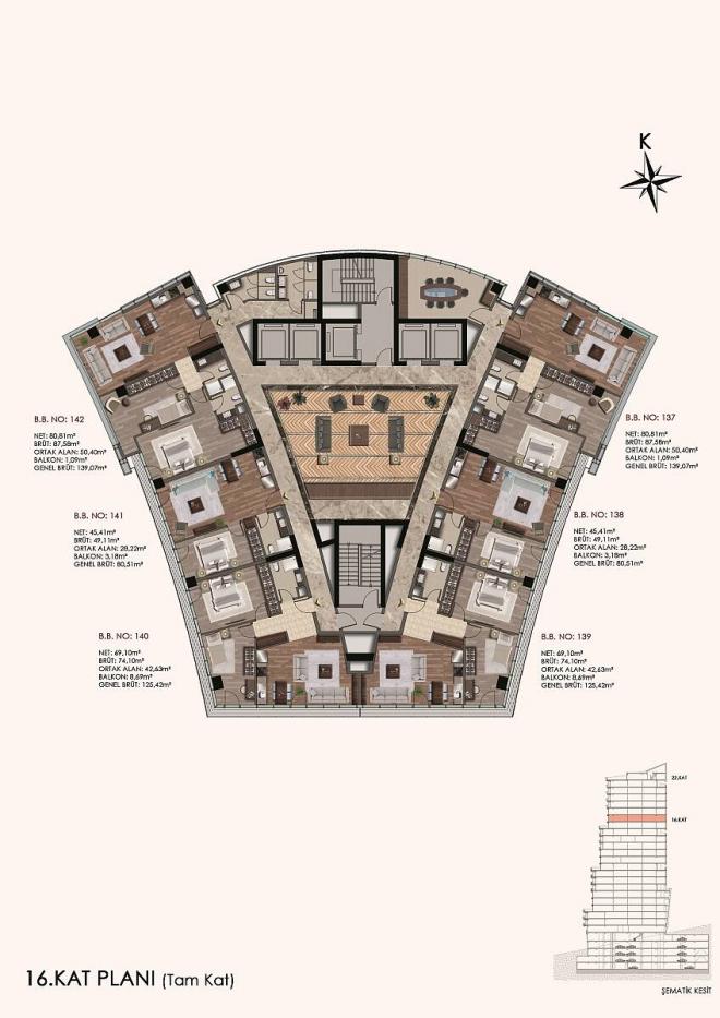 Квартира 2+1 в Стамбуле