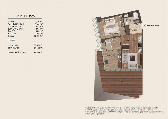 Квартира 2+1 в Стамбуле