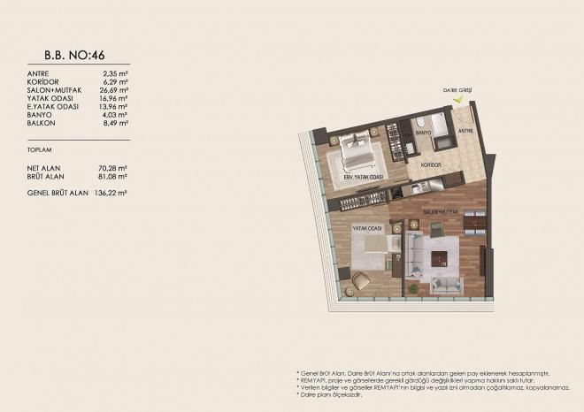 Квартира 2+1 в Стамбуле