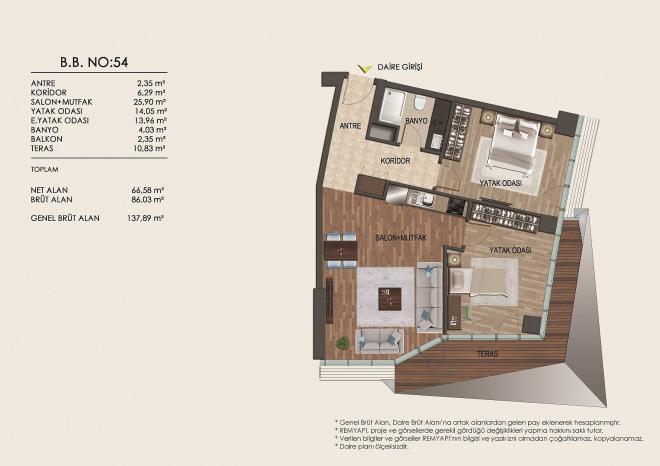 Квартира 2+1 в Стамбуле