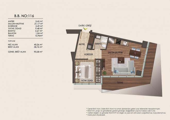 Квартира 2+1 в Стамбуле