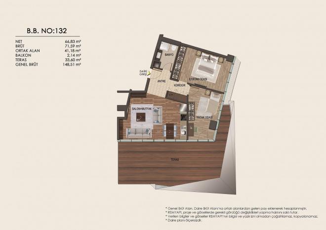 Квартира 2+1 в Стамбуле