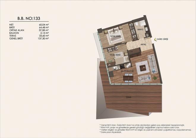 Квартира 2+1 в Стамбуле