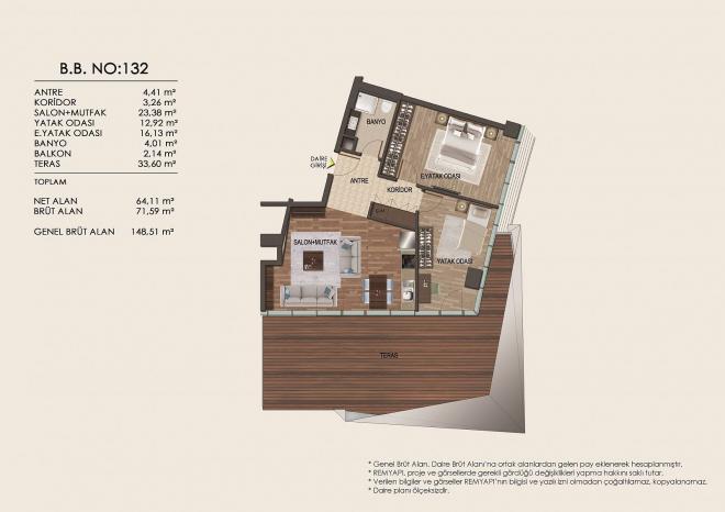 Квартира 2+1 в Стамбуле